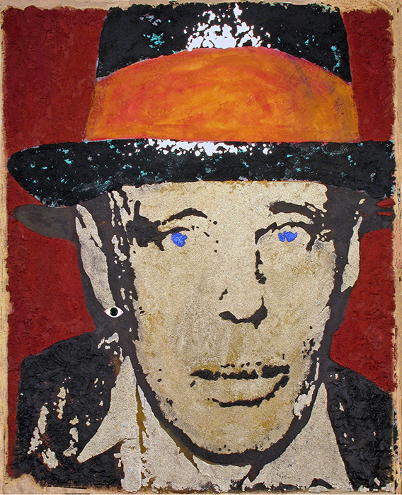 Joseph Beuys fresco portrait by Fabrizio Ruggiero